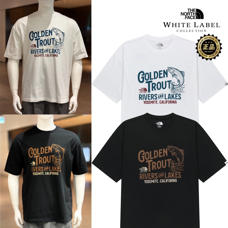 NT7US28 WHITE LABEL LAKE S/S R/TEE 26SS 韓国限定ライン ルーズフィット 半袖Tシャツ グラフィックT ユニセックス 旅行 コーデ提案 ショートパンツ デニム
