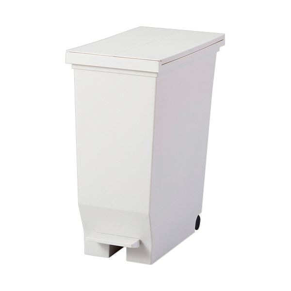 （まとめ） アスベル エバン両開きペダルペール 30L ホワイト A630692 1台 (×3セット)