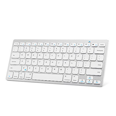 他サイト： Anker ウルトラスリム Bluetooth ワイヤレスキーボード iOS/Android/Mac/Windows対応/長時間稼働 ホワイト テレワーク リモート 在宅勤務の商品画像