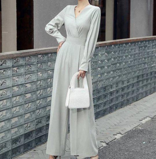 パンツドレス結婚式ドレスセットアップオールインワンレディースコンビネゾン大きいサイズパンツフォーマルパーティ結婚式ハイウエストパンツドレス二次会ガウチョワイドパンツレディースパンツスーツフォーマル体カ