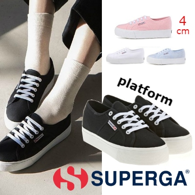 日本未入荷SUPERGA正規品2735 COTW プラットフォーム 身長UP効果! 厚底スニーカー!! 4色