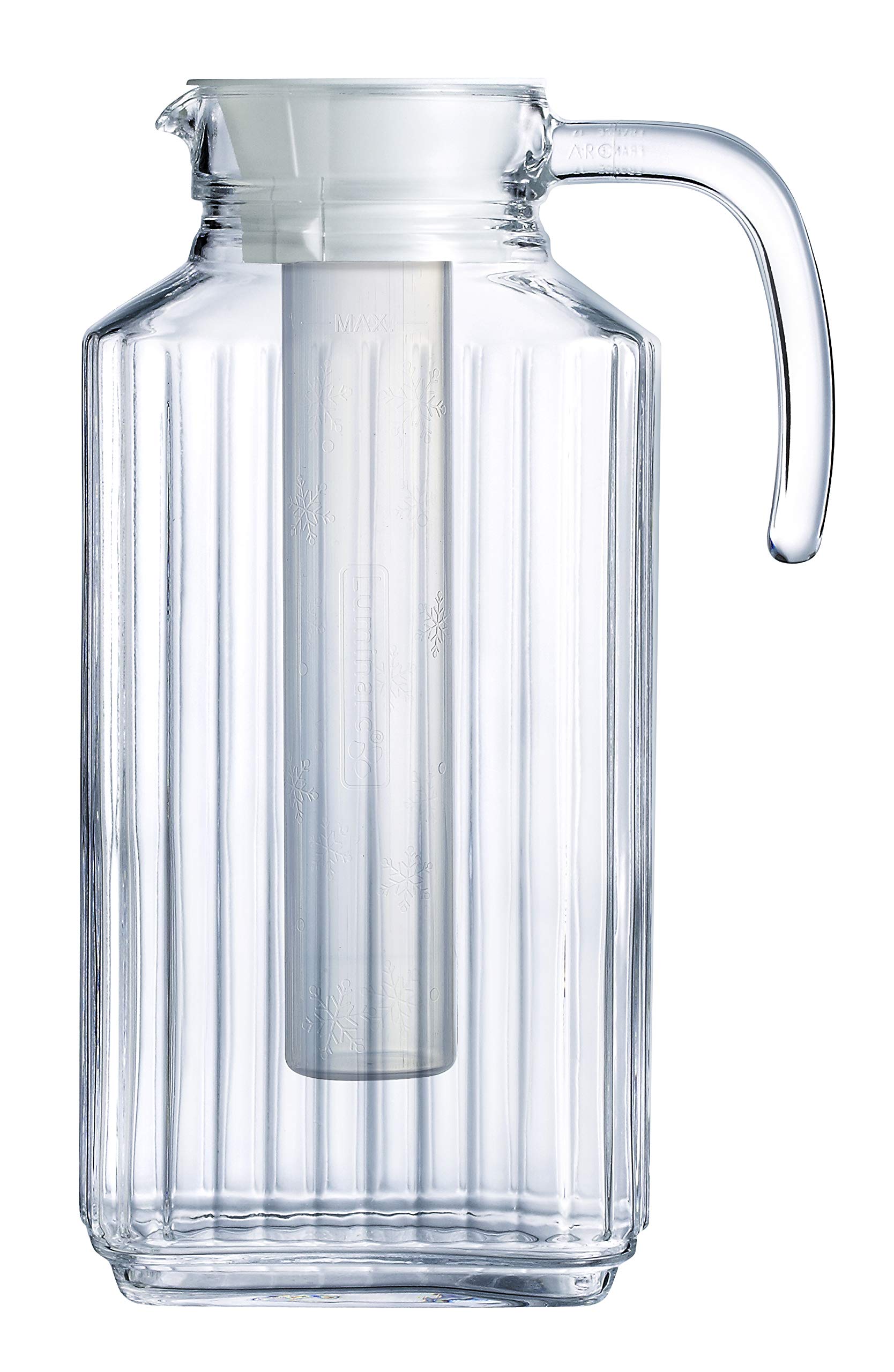 Luminarc クアドロ 1.7リットル(57 1/4オンス) ピッチャー 57.25 ounce with Infuser H5458