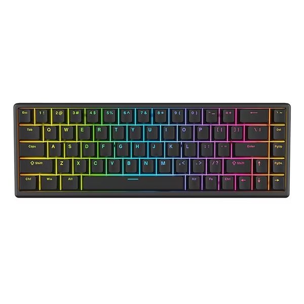 ゲーミングキーボード メカニカルキーボード 英語配列/68キー/ブラック as-polar-65-plus-just-black-fpgm