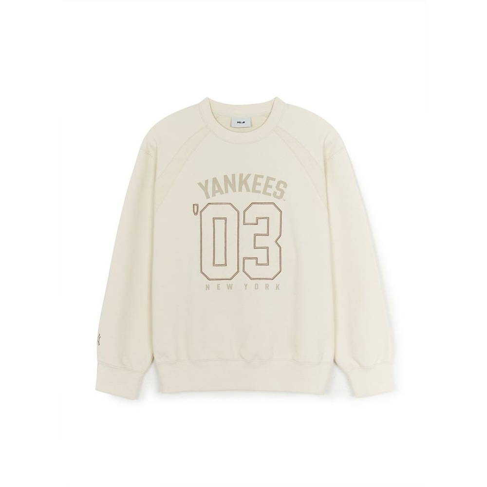 [MLB 公式] バーシティスポーティブナンバーグラフィックスウェットシャツ NY (クリーム) QHHC3AMTV0254-50CRS