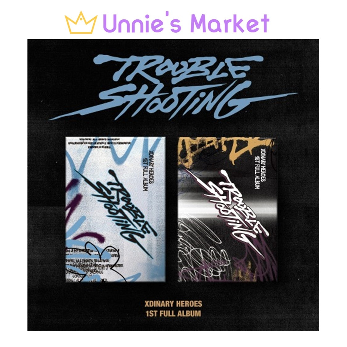 [SET/JYP SHOP POB] Xdinary Heroes / Troubleshooting Album + Free Photocard 1EA(fan-made)