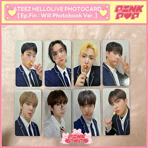Ateez Hellolive 特典 フォトカード The World Ep.Fin : Will Photobook Ver. / 公式 Photocard