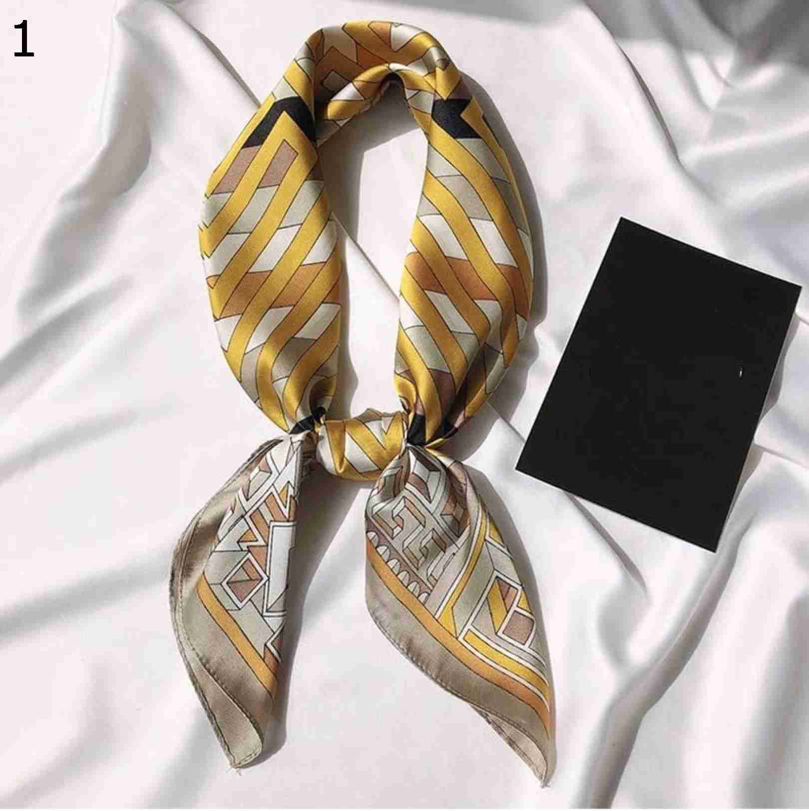 【20%OFFクーポン～】70×70cm スカーフ ヴィンテージ 日焼け止め 万能 小型 正方形 タオル 多用途 正方形 (Color Yellow : レディース Size : スカーフ スカーフ