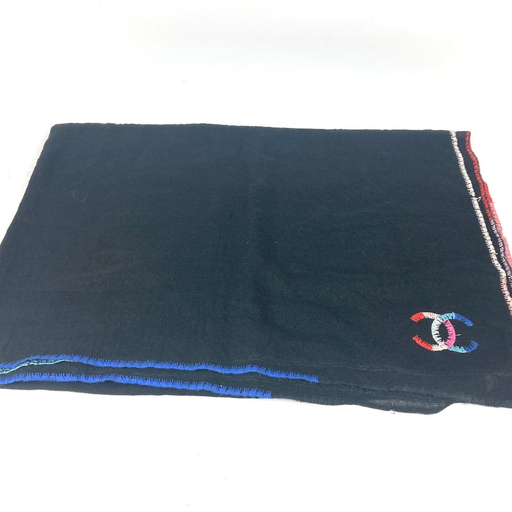 ストール CC ココマーク 大判 ショール マフラー カシミヤ ブラック