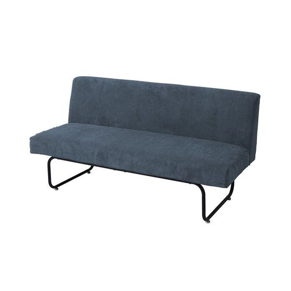 B.Bファニシング NVS-2PCBL NOVEMBER 2Pソファー コーデュロイブルー メーカー直送