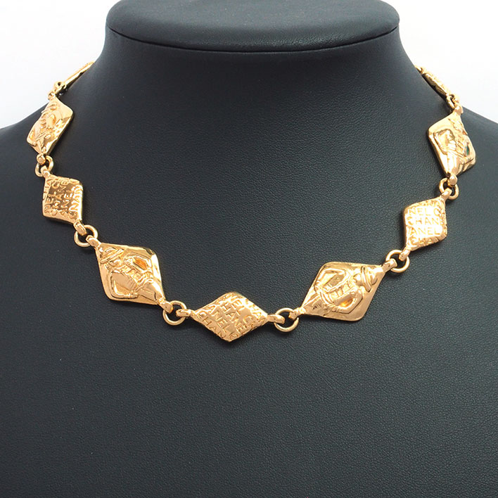 シャネル マドモアゼル スクエア ゴールドカラー 【ネックレス】