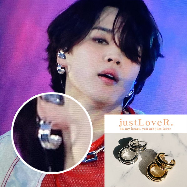 [BTSジミン着用]Isabelle Hoop Earrings ピアス GOLD SILVER