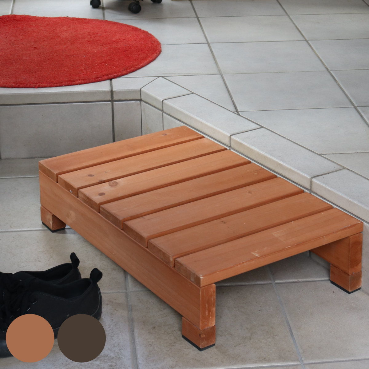 ユニット縁台ステップ hiyori ステップ ガーデンデッキ 木製 屋外 ウッドデッキ ウッドステップ 庭 バルコニー 縁台 天然木 杉 庭先 踏み台 掃き出し窓 連結 ウッド デッキ