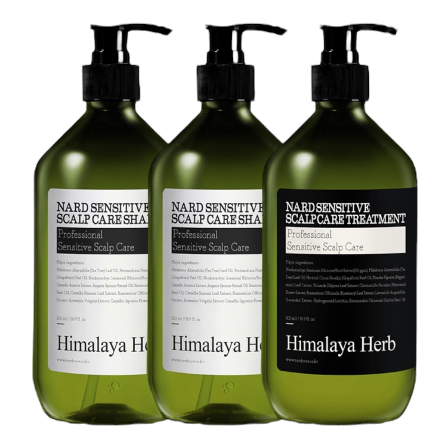 センシティブ頭皮ケアシャンプー500ML+シャンプー500ML+トリートメント500ML