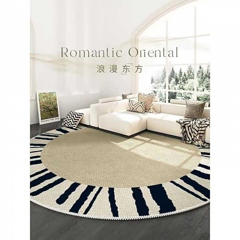 【速達!】フランス式軽量贅沢家庭用リビングカーペットティーカーペット円形寝室ベッドサイドカーペット回転椅子マット化粧台カーペットマット
