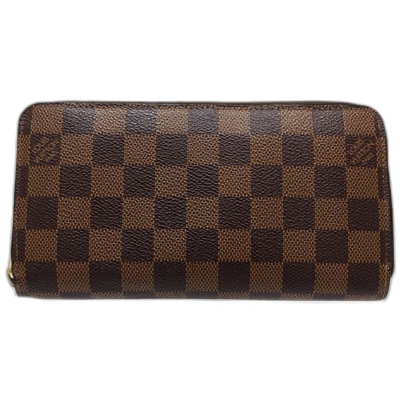 【中古】ダミエ 長財布 N60015 ジッピーウォレット エベヌ レディース /182050