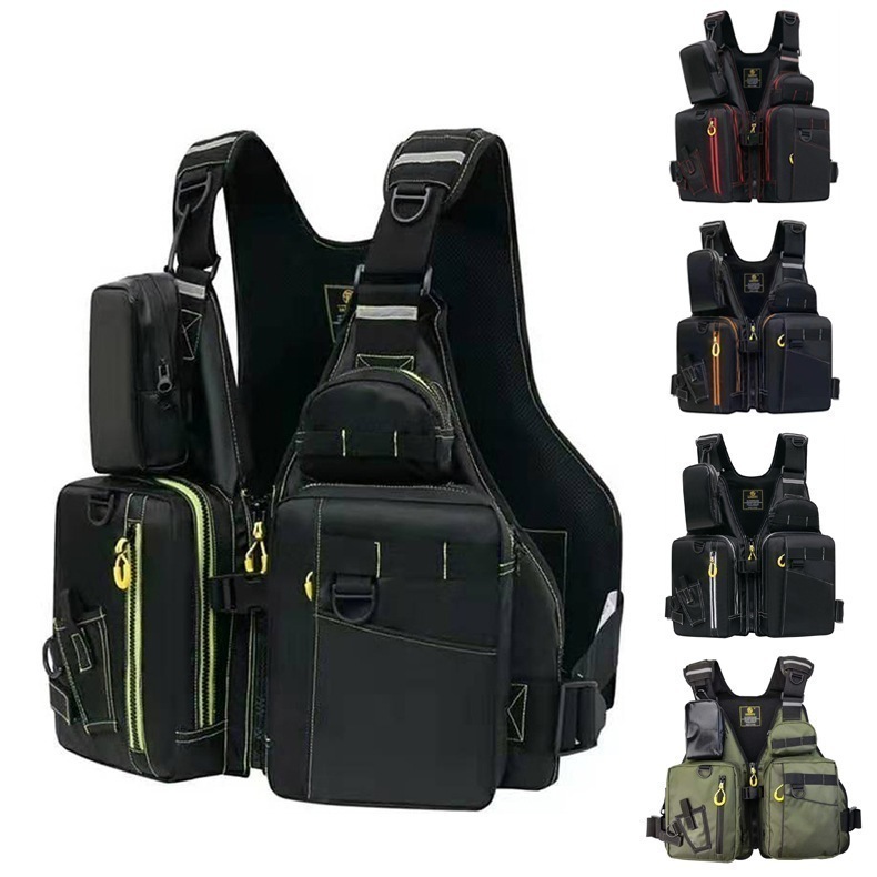 ライフジャケット フローティングベスト フィッシングベスト 釣り 防災 ウェア ゲームベスト 収納ポケット 磯用 防撥 通気 軽量 便利 保護 CE認証あり マリンスポーツ フィッシング カヤック l