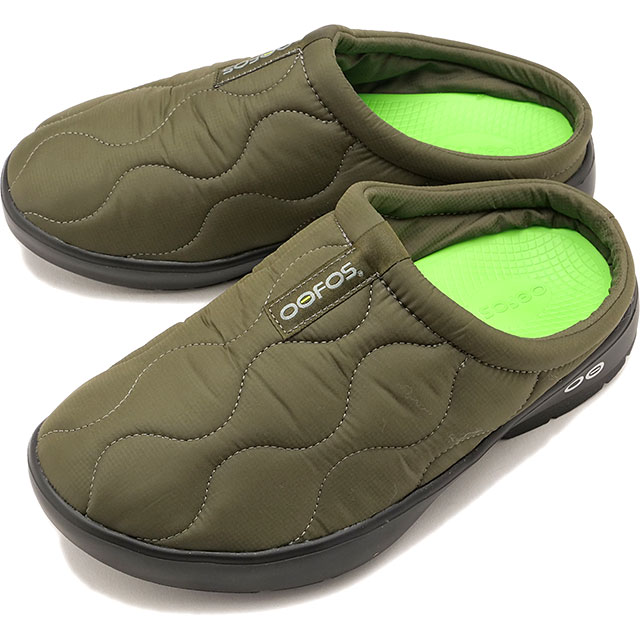 リカバリーサンダル メンズ ウークージー サーモ ミュール [2000700149242] メンズ 靴 モックシューズ 疲労回復 アフタースポーツ Black/Alpine-Moss 正規取扱店