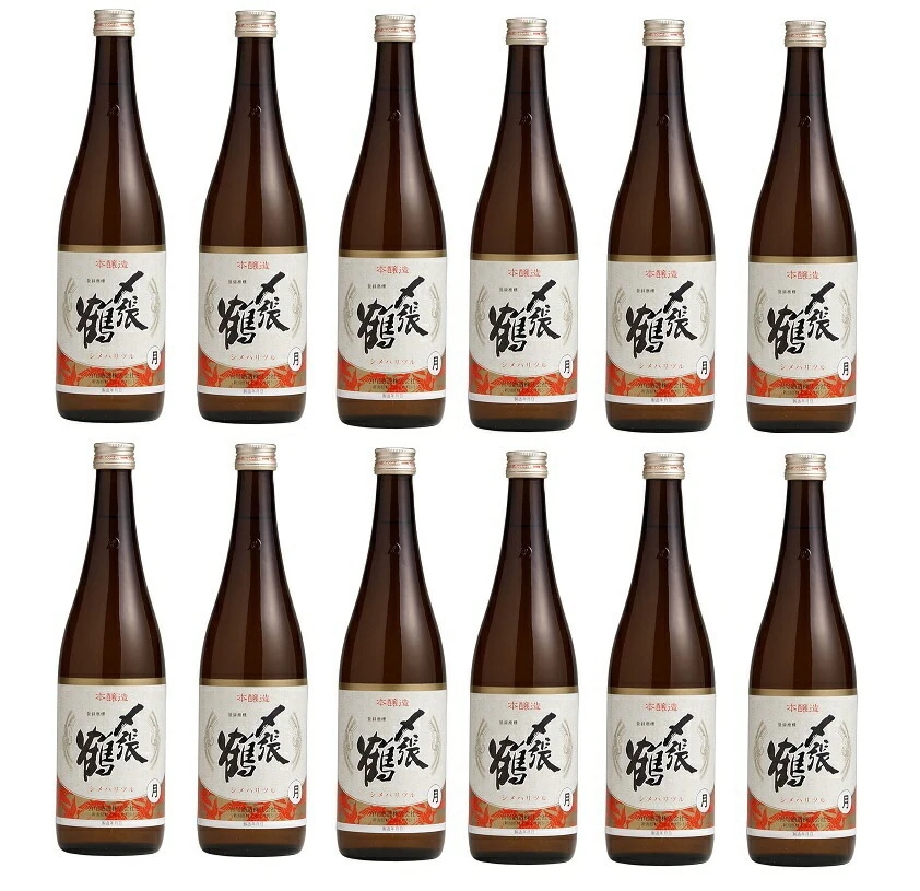 日本酒 宮尾酒造 清酒 〆張鶴 しめはりつる 本醸造 月 720ml12本【北海道沖縄県東北四国九州地方は必ず送料がかかります】