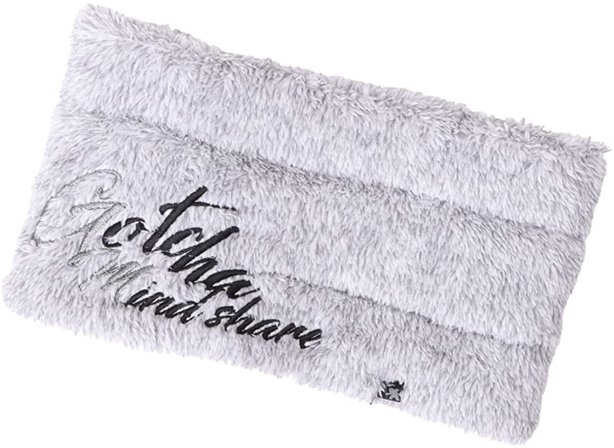 【本日限定価格】 ガッチャ F 杢グレー 213GG8902 ネックウォーマー 杢ボア ラメ刺繍 G