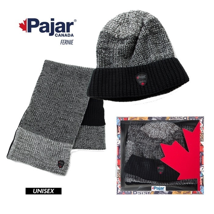【SHOPクーポンあり】ギフトセット クリスマス マフラー 帽子 ニット帽 男性 Pajar CANADA パジャール メンズ 紳士 冬 セット