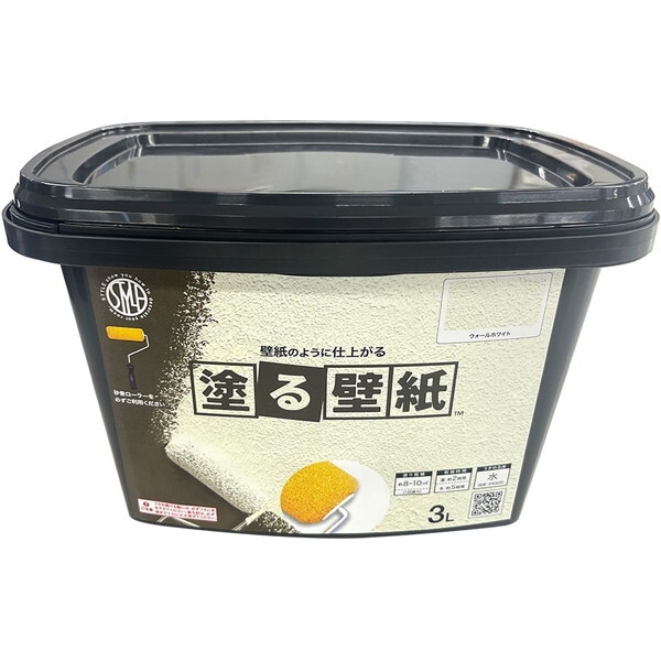 ニッペ STYLE 塗る壁紙 ウォールホワイト 3L