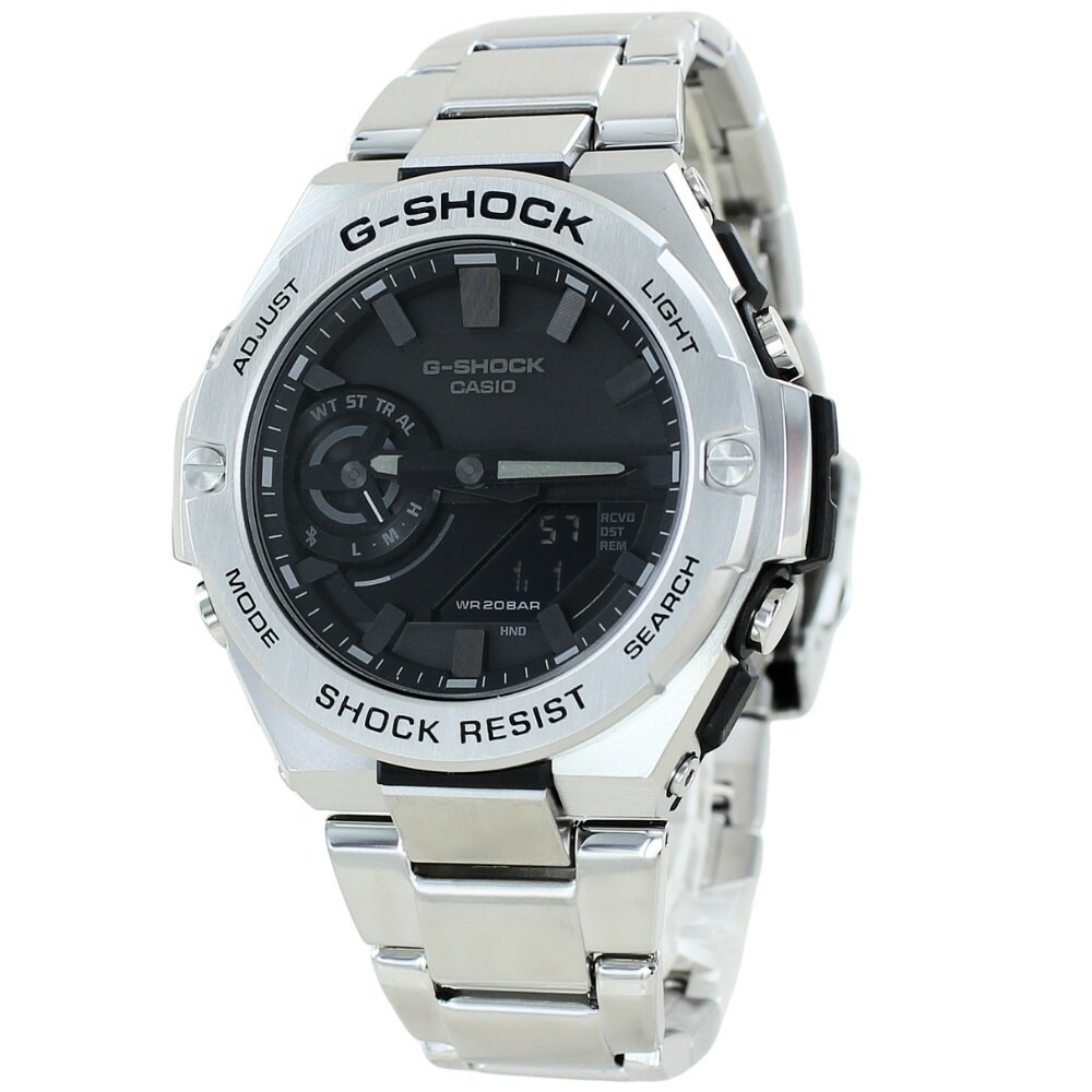 Gショック ソーラー 20気圧防水 腕時計 手表 メンズ かっこいい おしゃれ アナログデジタル ブランド 時計 G-SHOCK G-STEEL ステンレス メタルバンド 男性腕時計 ジーショック 誕