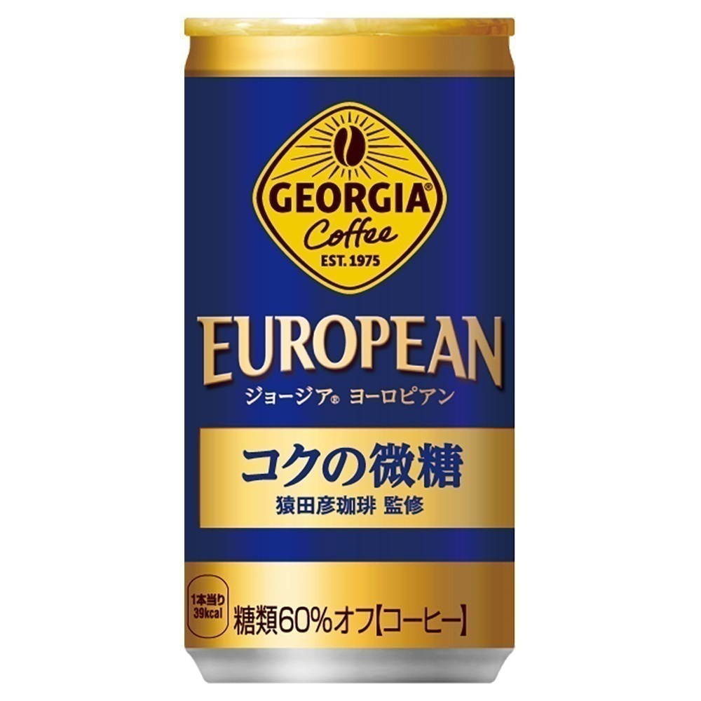 ジョージア ヨーロピアン コクの微糖 185g 60本 （30本入2ケース） 5,450円