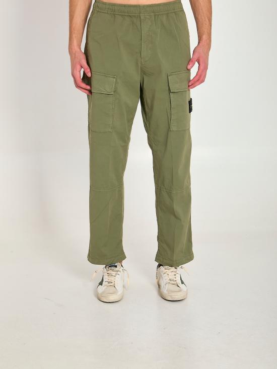 STONE ISLAND Men Straight Pants L1S153100020 GREEN