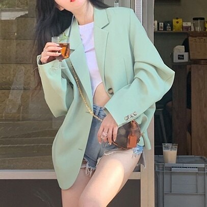 アウター ジャケット レディース 秋冬 春 かわいい きれいめ 個性的 暖かい 軽い シャツジャケット スーツジャケット レギュラー丈 長袖 Vネック レギュラーカラー BIGシルエット スマート ポ