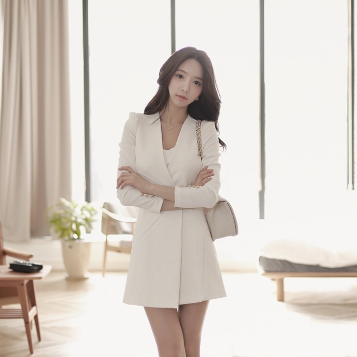 ワンピース レディース カシュクールワンピース Vネック 7分袖 セクシー ホワイト ブラック 白 黒 ミニ丈 きれいめ オフィス おでかけ デート 脚長 美脚 タイト セクシー