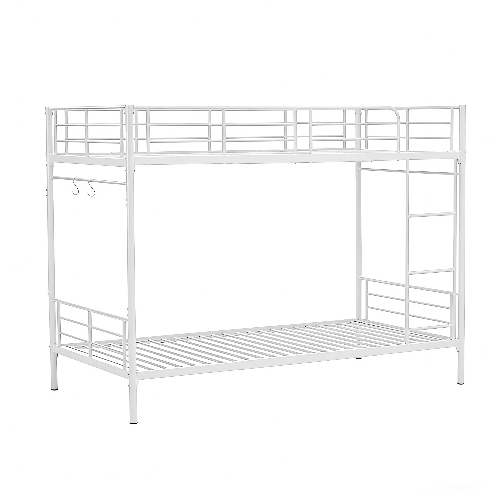 [国内即発送]ヨーロッパ安全基準EN747認証獲得済 ブラック　二段ベッド 子供ベッド 子供部屋二段ベッド 2段ベッド パイプベッド パイプ 金属製