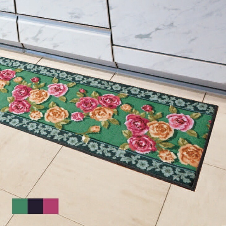 洗えるロングカービングキッチンマット 45×240cm