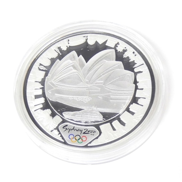 オーストラリア シドニーオリンピック 5ドルプルーフ銀貨 純銀メダル 2000年(66168)