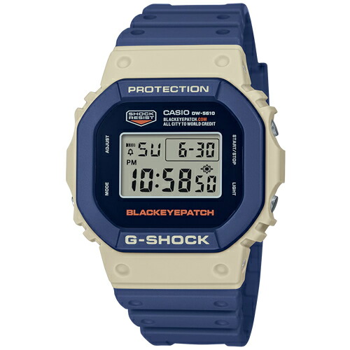 カシオ【国内正規品】CASIO G-SHOCK デジタル腕時計 DW-5610BEP-2JR【BlackEyePatch コラボレーションモデル】
