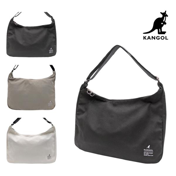 【KANGOL】 250-02131 ショルダーバッグM 斜め掛け 肩掛け かばん バッグ カジュアルバッグ シンプル おしゃれ ユニセックス ギフト プレゼント ブラック