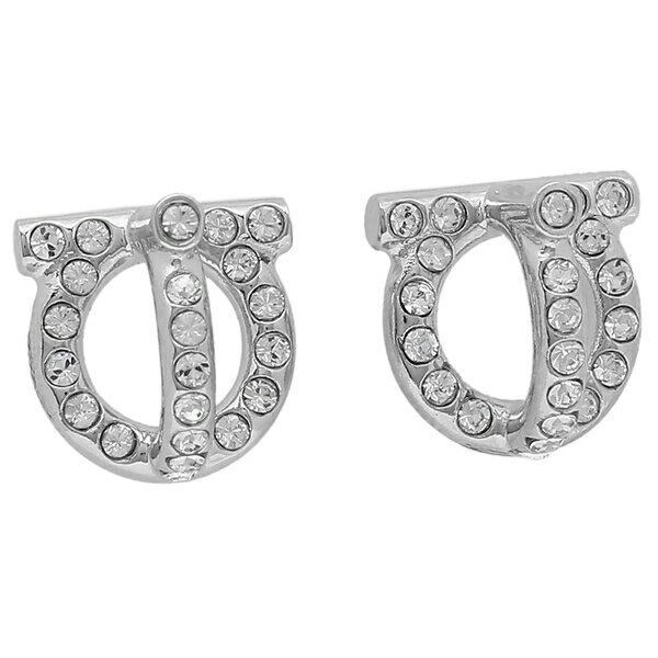 ピアス アクセサリー ガンチーニ クリスタル 3D シルバー レディース