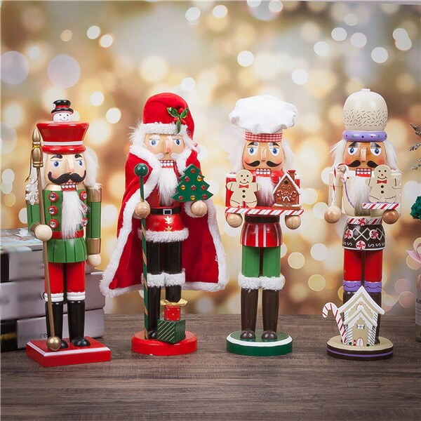 【激安開催！】置物 人形 祝日 手作り 工芸品 クリスマス くるみ割り人形 35cm 洋風 部屋 雑貨 逸品 サンタクロース キャンディーマン 新築祝い 装飾 結婚式 子供 誕生日プレゼント おもちゃ