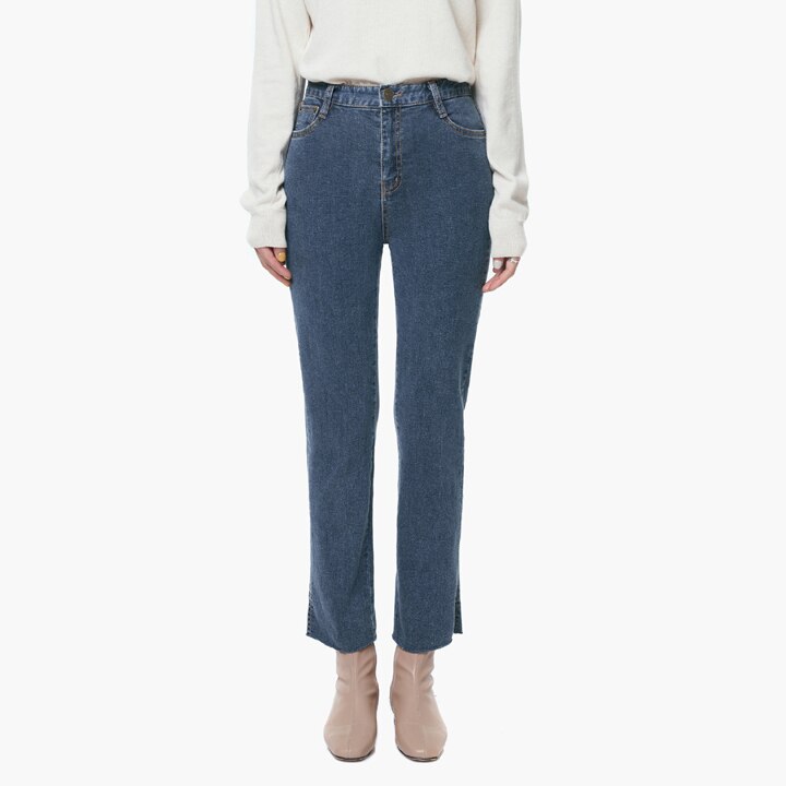 LW065 MIDRISE SLIT CROP JEANS_BLUE