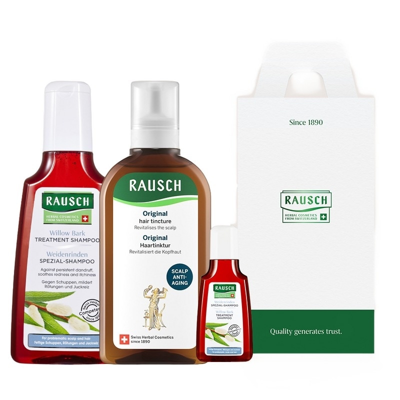[ラウシュ][頭皮アンチエイジングSET]ウィローバークシャンプー200ml＆オリジナルヘアチンキチャー200mlデュオギフトセット