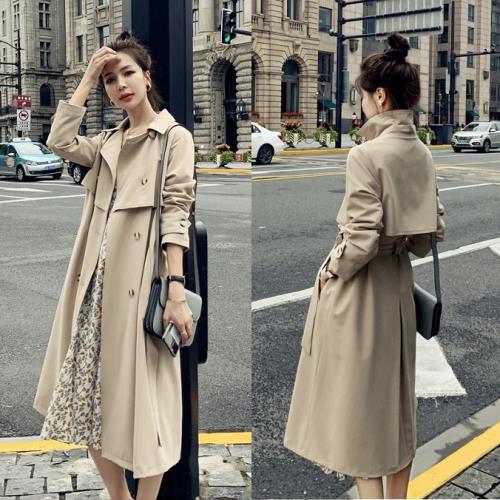 【急速出荷 2025年新作】トレンチコート スプリングコート ロング ライトアウター 韓国 春 秋 春先 コート アウター ベージュ レディース スーツ とろみ かわいい 春コート 長袖 可愛い 通勤