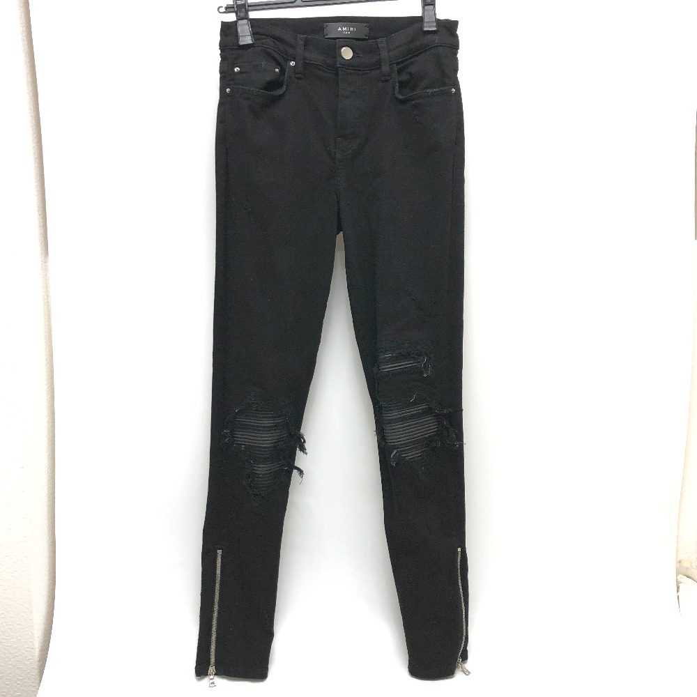 AMIRI アミリ デニムパンツ ダメージ加工 ストレッチ スキニー デニム ブラック