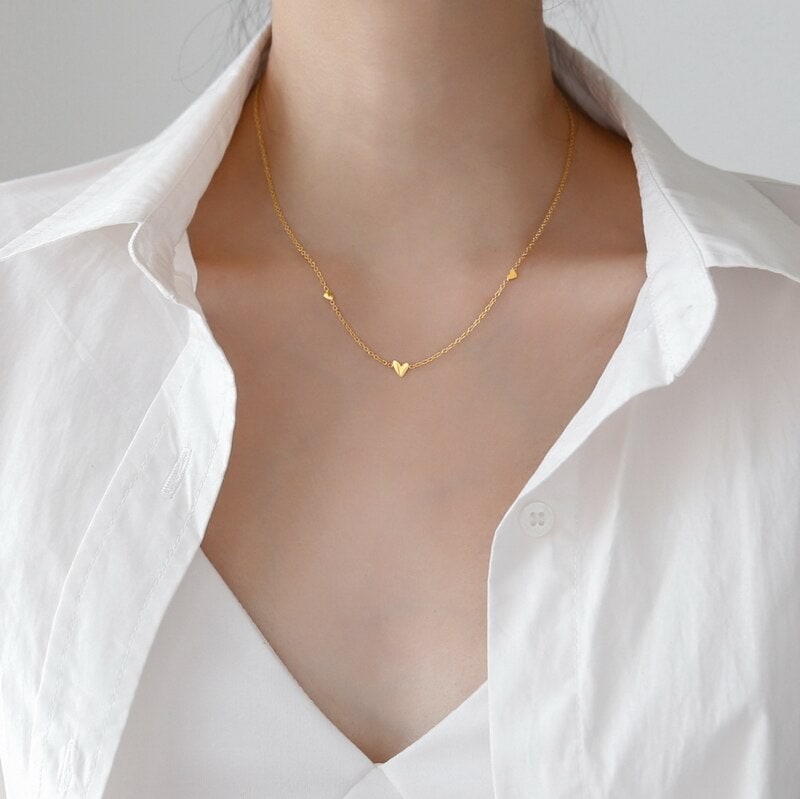 『品質保証』18 K金のネックレス菱格珠ファッション鎖骨チェーン