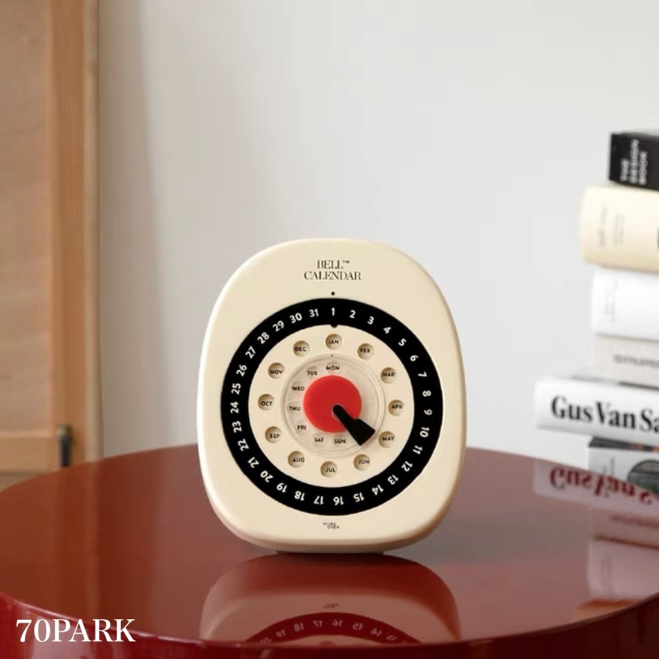 レトロ ダイヤル 卓上 万年 カレンダー おしゃれ 韓国インテリア 韓国雑貨 北欧 韓国っぽ インテリア雑貨 韓国 70PARK