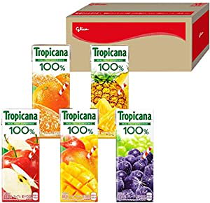 トロピカーナ 100% フルーツドリンクセレクション 30本 グリコボックス入り