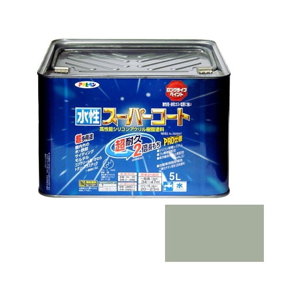水性スーパーコート 5L (ソフトグレー)