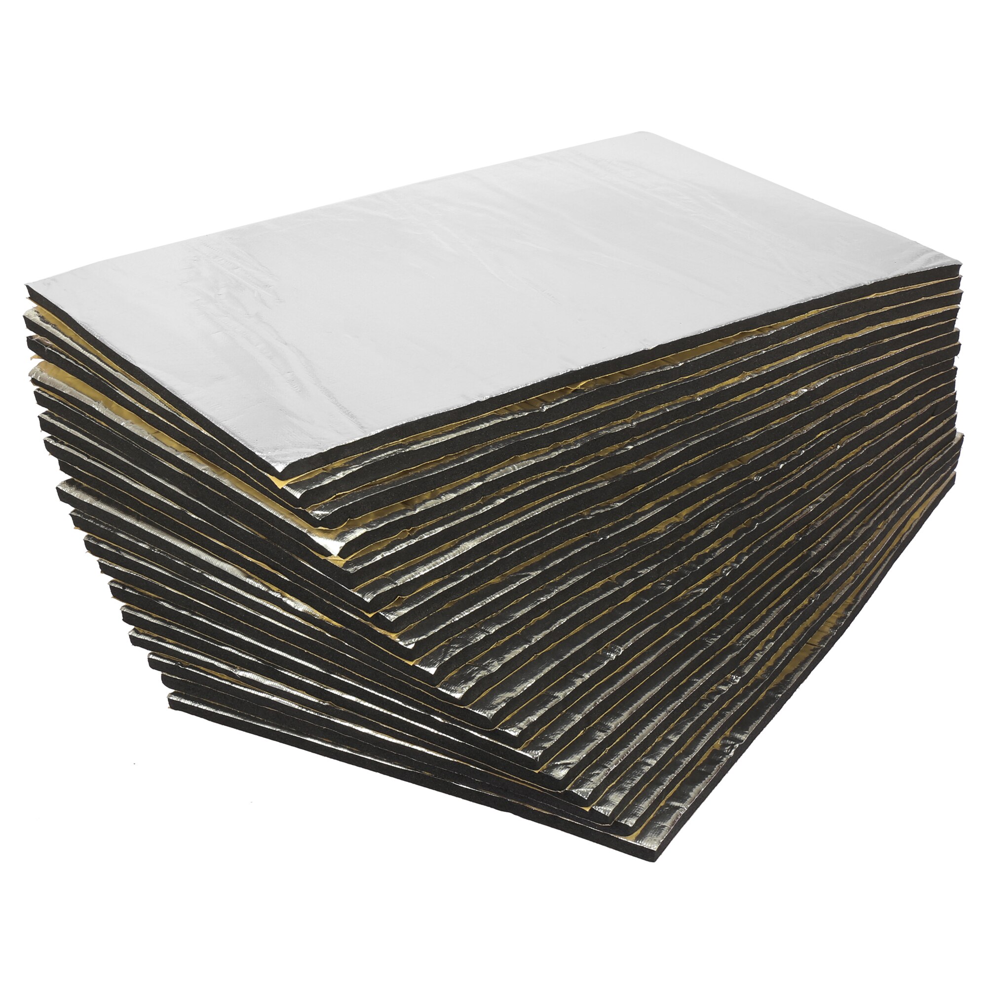 uxcell 断熱マット 断熱材 防音材 遮音 断熱 熱反射 厚さ10mm 50x30cm