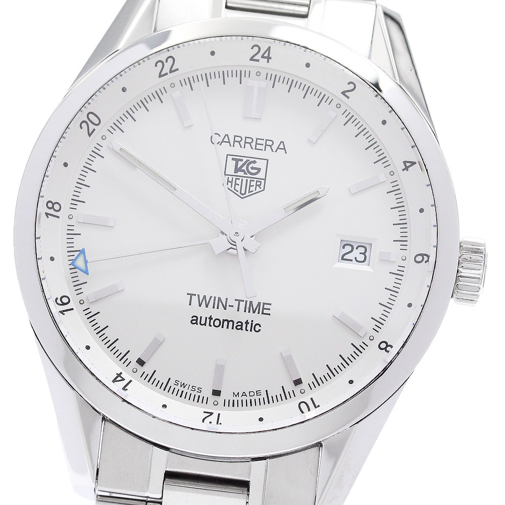 タグホイヤー TAG HEUER WV2116-0 カレラ ツインタイム デイト GMT 自動巻き メンズ 良品 _956589【中古】