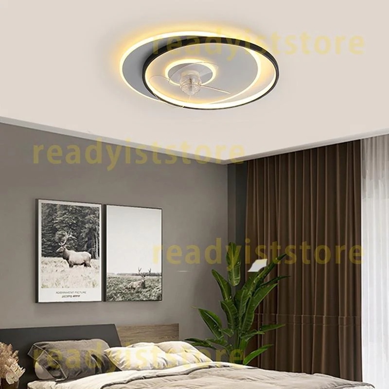 シーリングファンライト サーキュレーター シーリングファン ダブルリング 簡易取付式 dcモーター ファン付き照明 8畳 10畳 リモコン付 APPアプリ操作