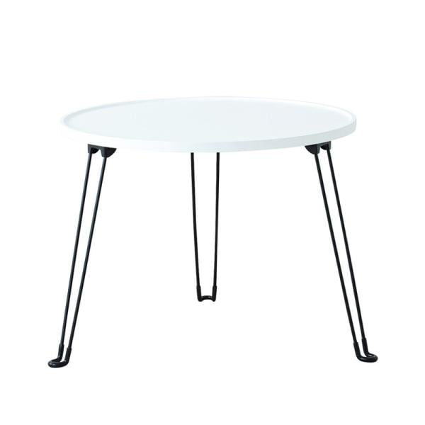 ローテーブル 折りたたみ おしゃれ 円形 コンパクト 完成品 机 丸 フォールディング テーブル センターテーブル リビングテーブル