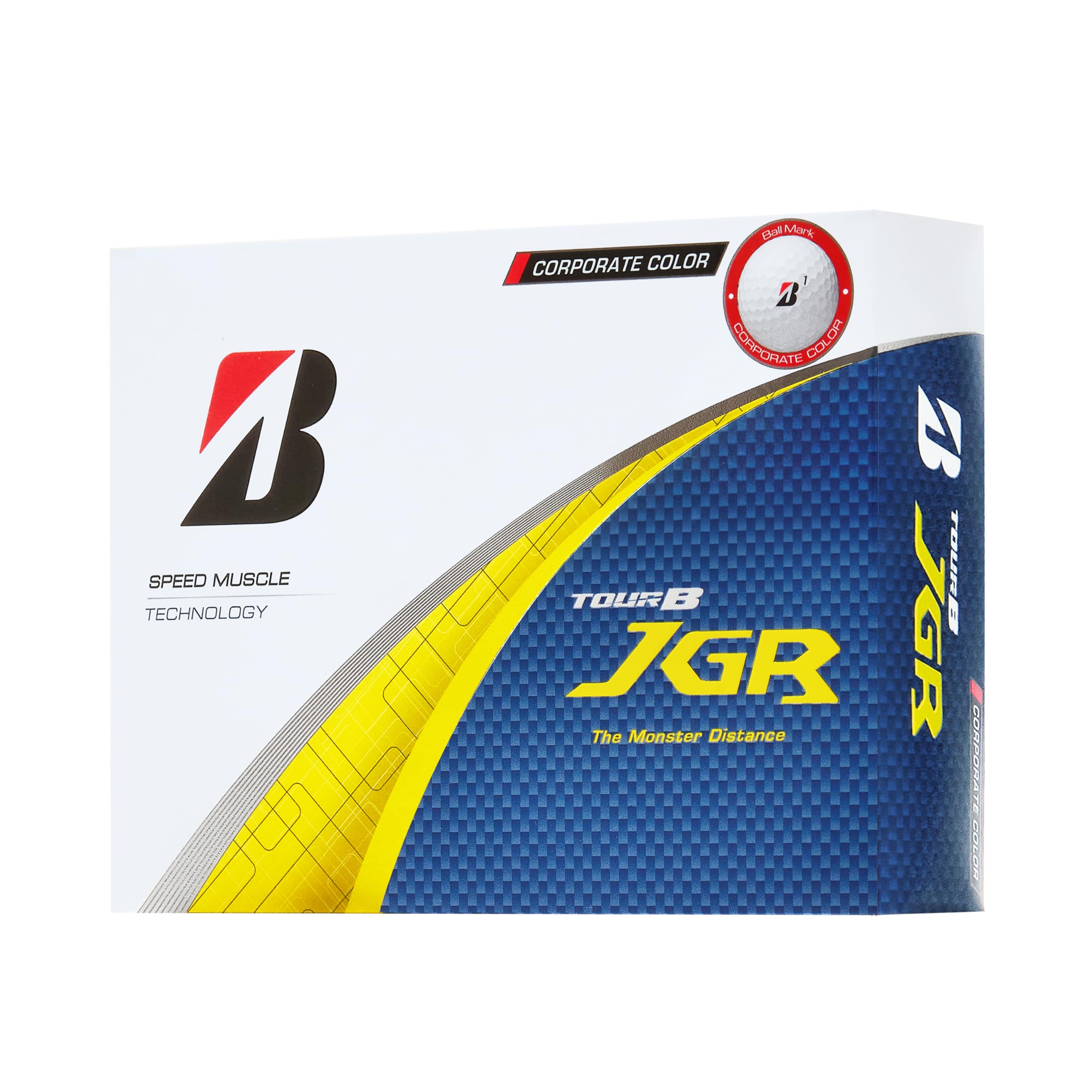BRIDGESTONE(ブリヂストン)ゴルフボール TOUR B JGR 2025年モデル 12球入 コーポレートカラー J5CX